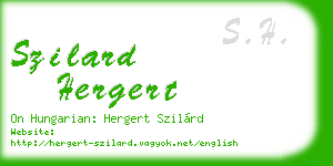 szilard hergert business card