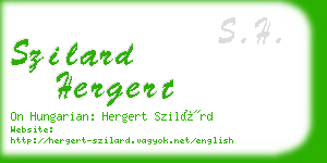 szilard hergert business card